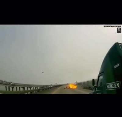 Just found out why the interstate was shut down 🙏