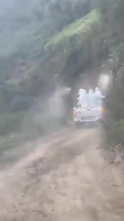 They're sanitizing the mountains. LMAO