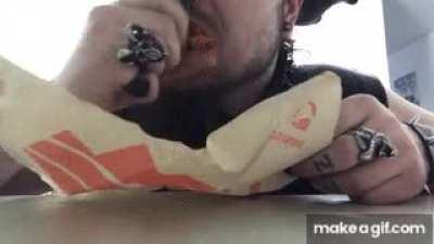 Proper way to eat a taco