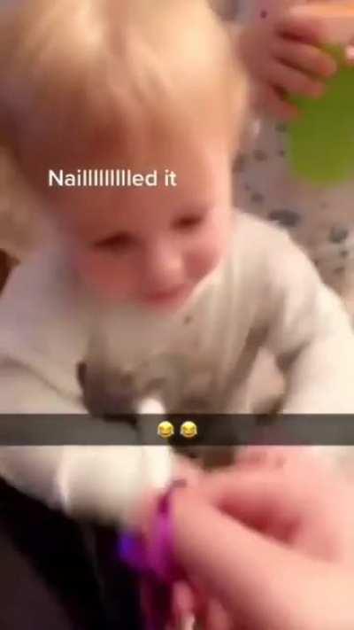 An attempt at using a party horn