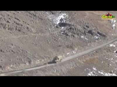 Kurdish rebels ambush Turkish military vehicle, force it to crash