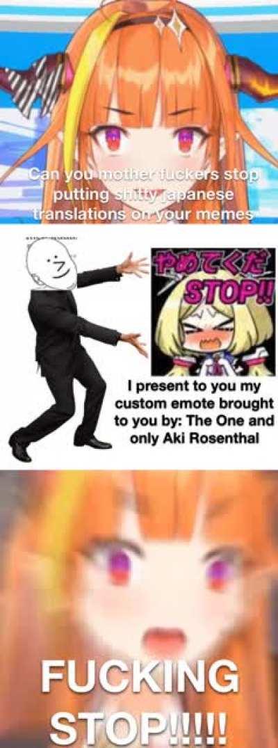 There is no YAMETEKUDASTOPING US.