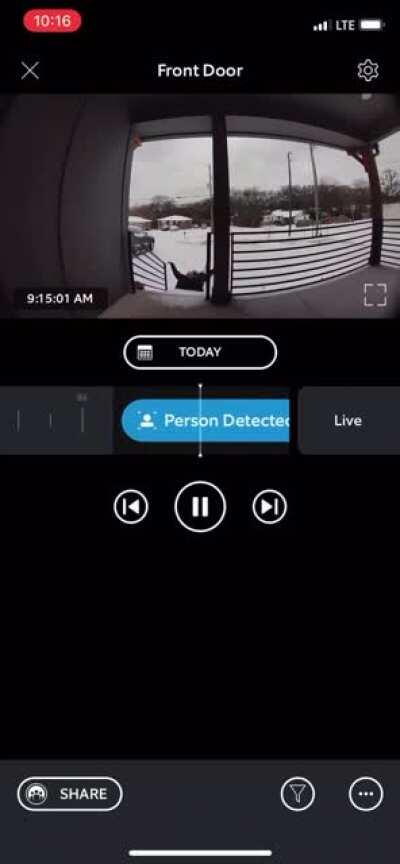 WCGW if I decide to leave my house after an ice storm.
