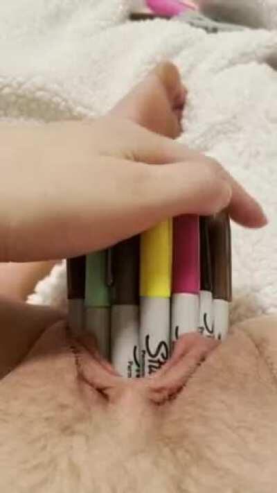 Being stuffed with 28 Sharpies makes me squirt
