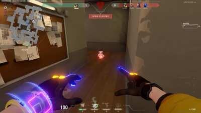 A sneaky little trick with Killjoy to walk right past enemy alarm bots!