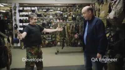How QA's test developer's code...