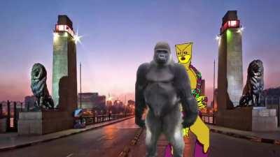 Monke and his bruh warudo give you the blunt