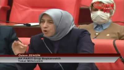 Ak parti grup başkan vekili Özlem Zengin'in üstsüz aramayla ilgili meclisteki konuşması