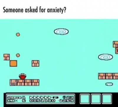 Somebody asked for anxiety