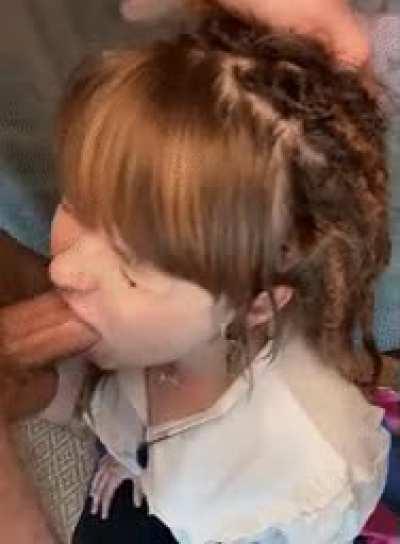 that nice little head rush after throating your cock