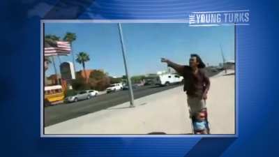 Native American shuts down anti immigration immigration protest
