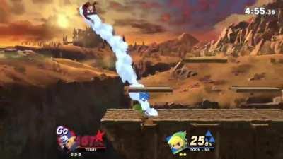 The worst game of Smash I've ever played. (I'm the Terry).