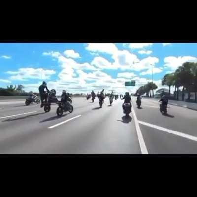 Do idiots on motorcycles count?