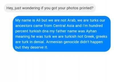 Conclusion, never talk to turks online