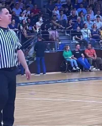 They paused the game for this