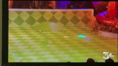 My daughter was a contestant on Holey Moley and missed this hole-in-one putt for $250,000.