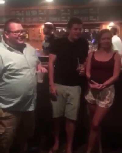 HMC while running into a man who has watched kung fu panda a few too many times