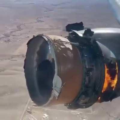 Boeing 777 engine caught fire mid-air