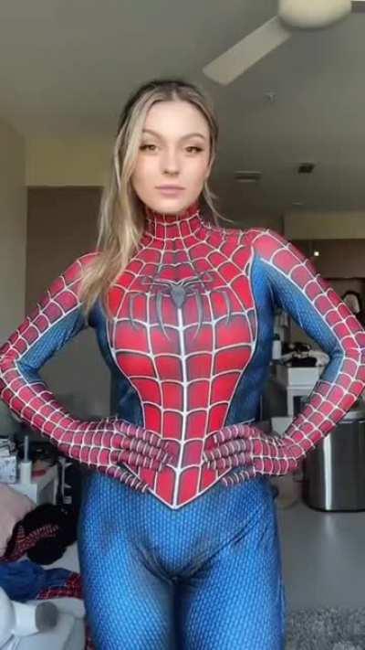 More in the Spidey suit