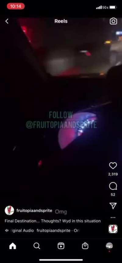 Jesus imagine if the semi went over it