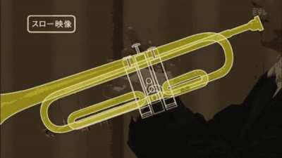 How a trumpet works explained in one animated GIF