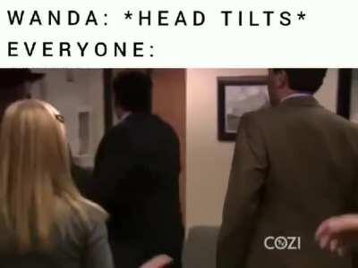 You know something weird's about to go down when she does this.