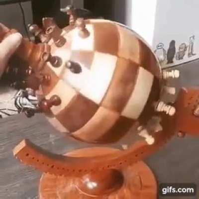 Playable sphere chess set