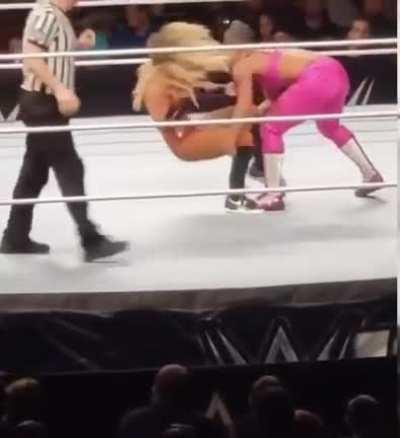 Carmella suffers a wardrobe malfunction. If only Bianca yanked it off 😕