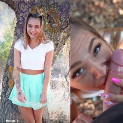 Is Mia Kay even cuter on her knees?