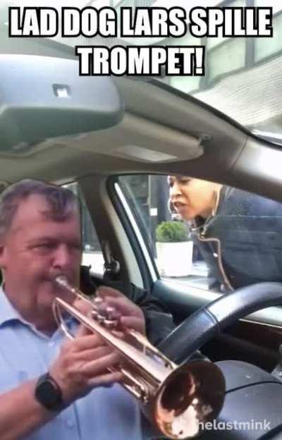 Lad dog Lars spille trompet!