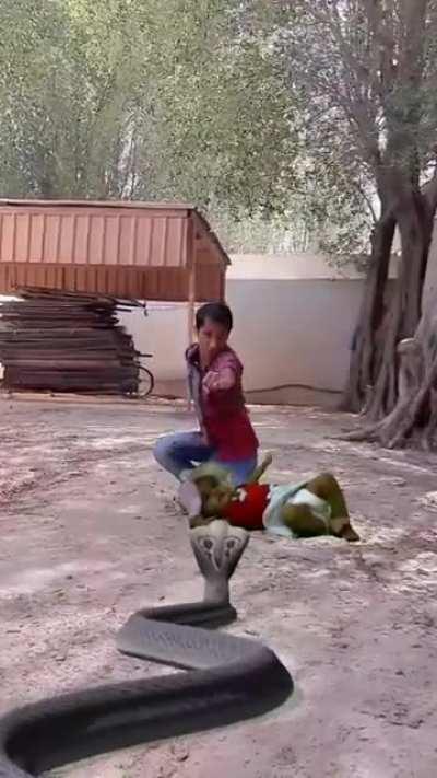 Chad transforms into an eagle and rescues baby