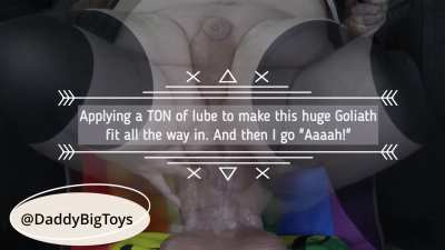 Hilting the Goliath just drives me nuts... and stretches me insanely!