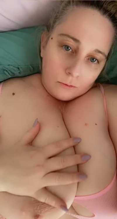 Touching my tits turns me on