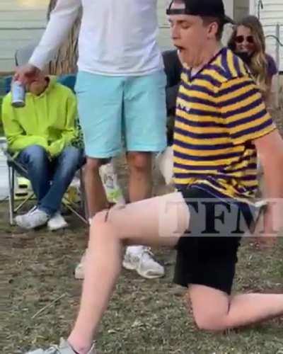 HMC while I hit the beer can with a dart