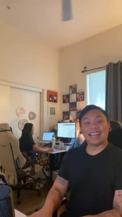 While she casually update Excel docs...