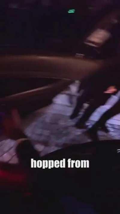 I snuck behind Tyler at the Kenzo Party in Paris