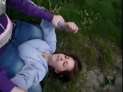 Russian girls spitting at eachothers faces