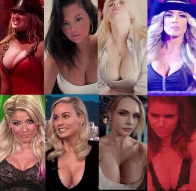Which Mommy Domme will dominate you tonight? How will she use you? - Kaley Cuoco, Selena Gomez, Billie Eilish, Trish Stratus, Alexa Bliss, Brie Larson, Cara Delevingne, Kate Mara