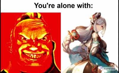You're alone with...