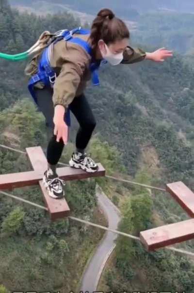 Crossing this bridge