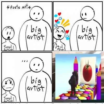 when i'm artsing all over the place