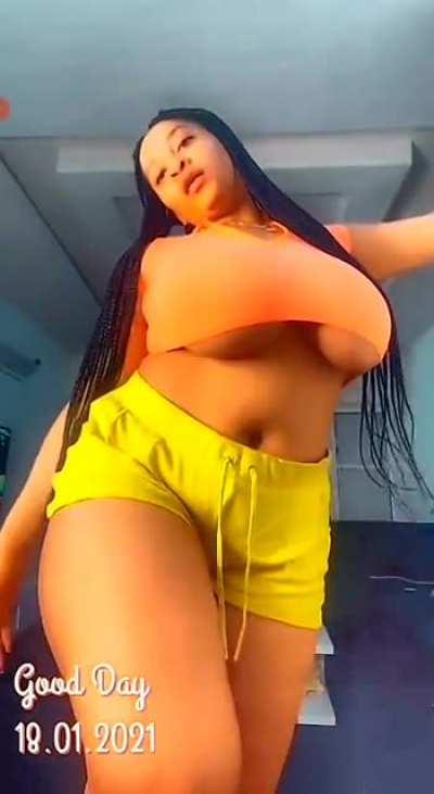 Tits almost popped out 😱