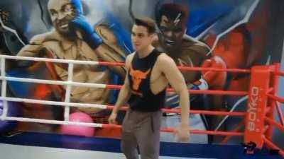 2 on 1 sexy girl belly beatdown 