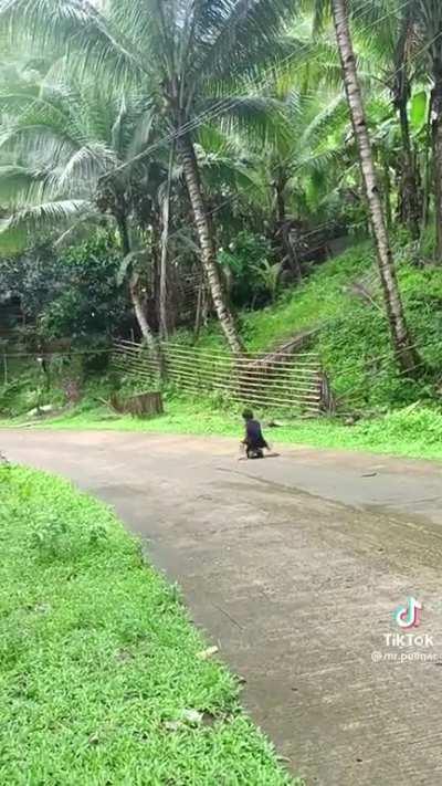 in the red corner to the broom broom broom broom 🤣