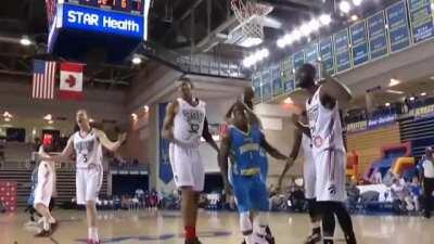 Nate Robinson goes between the legs