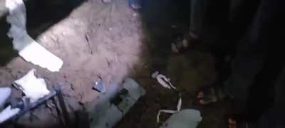 Footage of an Indian Kamikaze Drone that was shot down by the Pakistani Air Defenses