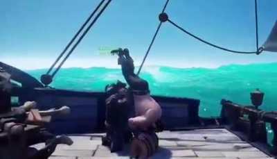 You spot a sloop on the horizon..