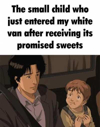 the kid doesn't know it's asshole is about to be completely torn apart.