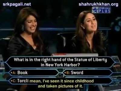 SRK does have a great sense of humour...... And Kareena certainly does not.