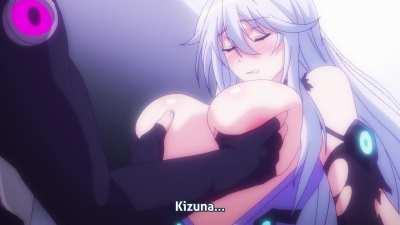 Playing with her body and boobs (Masou Gakuen HxH)